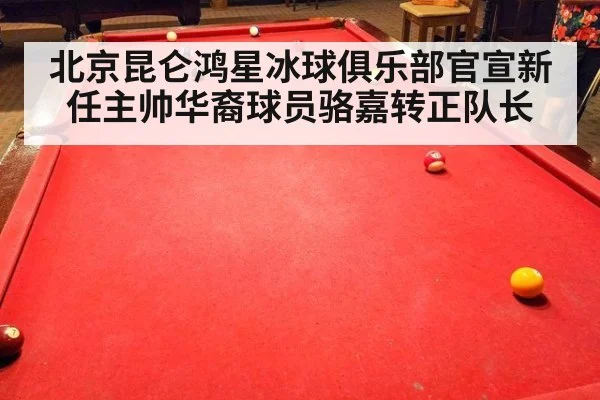 北京昆仑鸿星冰球俱乐部官宣新任主帅华裔球员骆嘉转正队长